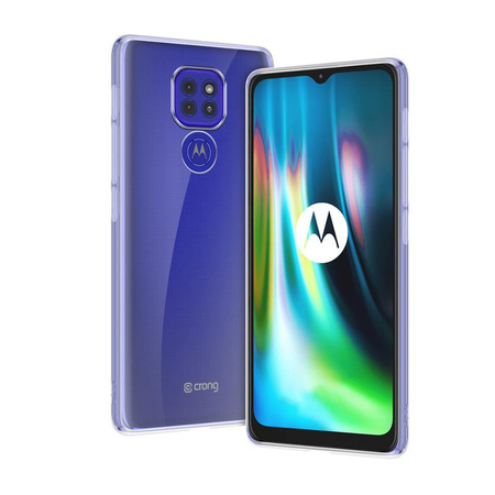 Crong Crystal Slim Cover - Motorola Moto E7 Plus tok (átlátszó)
