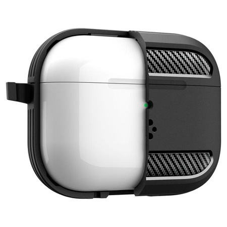 ETUI DO AIRPODS PRO 3 SPIGEN RUGGED ARMOR ORYGINALNE CZARNE NA SŁUCHAWKI