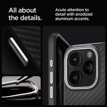 Spigen Enzo Aramid Mag MagSafe - Case iPhone 15 Pro Max (Black)
