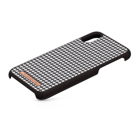 Nordic Elements Saeson Idun - Materiálové pouzdro pro iPhone Xs / X (tmavě hnědý vzor 2)