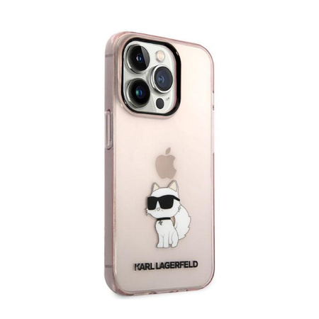 Karl Lagerfeld IML NFT Choupette - iPhone 14 Pro Tasche (rosa)