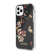 Guess Flower Shiny Collection N4 - iPhone 11 Pro Max Case (Black)