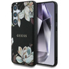 Guess Grained Printed Flower Pattern MagSafe - Etui do Samsung Galaxy S25 (czarny)