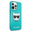 Karl Lagerfeld Choupette Head - iPhone 13 Pro Max tok (fluo kék)