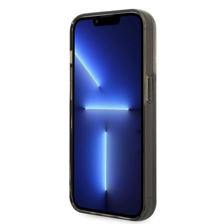Karl Lagerfeld Liquid Glitter Translucent Elongated Logo Case - iPhone 14 Pro Case (schwarz)