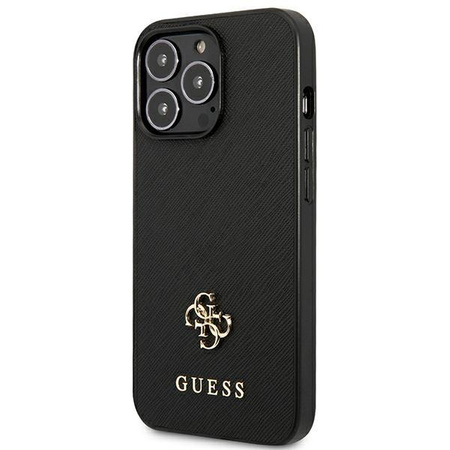 Guess 4G Small Metal Logo - pouzdro pro iPhone 13 Pro (černý)