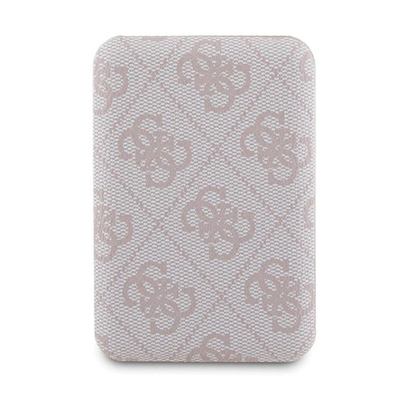 Guess Bundle Pack MagSafe 4G Metal Gold Logo - Case set + Power Bank 5000mAh MagSafe iPhone 15 Pro (pink)