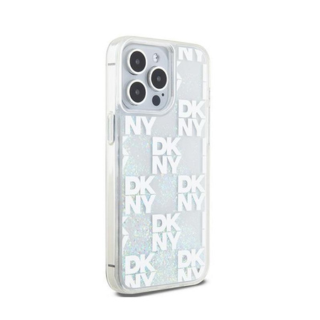 DKNY Liquid Glitter Multilogo - iPhone 15 Pro Max Case (white)