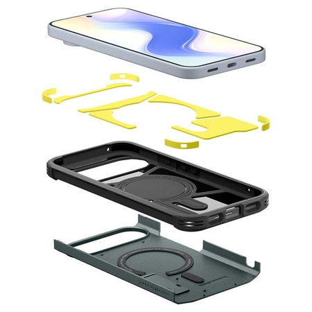 ETUI DO GOOGLE PIXEL 10 | 10 PRO do MAGSAFE SPIGEN ARMOR ORYGINALNE ZIELONE