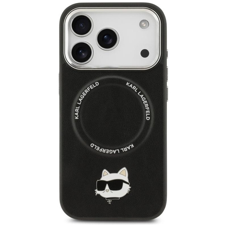 Karl Lagerfeld Choupette Pin MagSafe - Case iPhone 17 Pro Max (black)