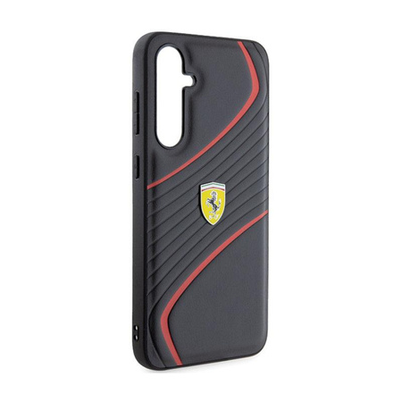Ferrari Twist Metal Logo - Étui Samsung Galaxy S23 FE (noir)