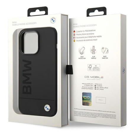 BMW Silicone Signature Logo Magsafe - iPhone 14 Pro Case (black)