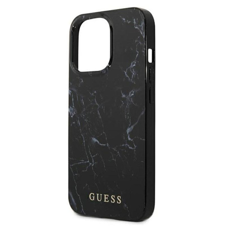 Guess Marble - pouzdro pro iPhone 13 Pro (černé)