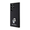 Karl Lagerfeld Saffiano Karl & Choupette Metal Pin - Case for Samsung Galaxy S24 Ultra (black)