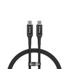Crong Armor Link - USB-C to USB-C 100W 5A Braided cable Power Delivery Fast Charging 200cm (Black)