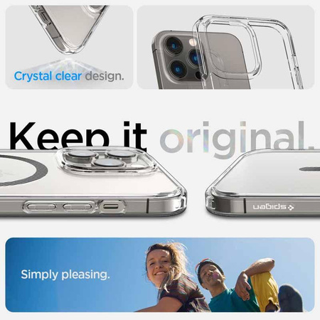 Spigen Ultra Hybrid Mag MagSafe – Etui do iPhone 14 Pro (Carbon Fiber)
