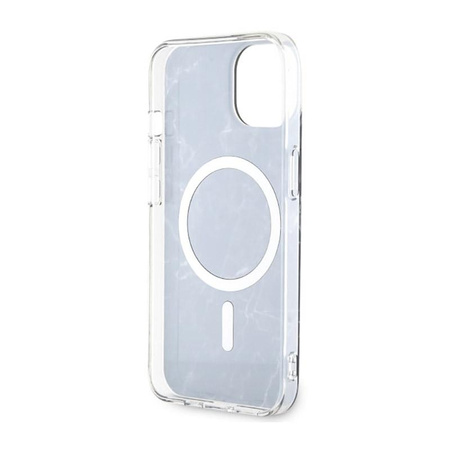 Guess Marble MagSafe - iPhone 14 Tasche (Schwarz)