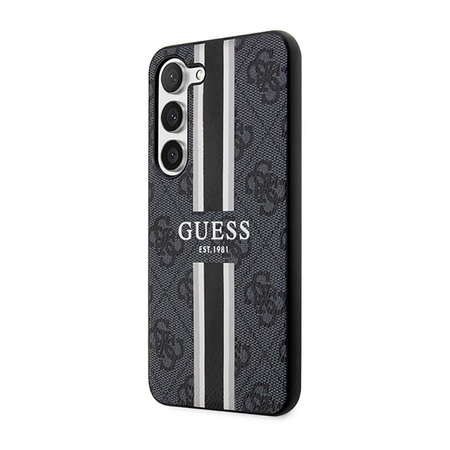 Guess 4G Printed Stripe - Hülle für Samsung Galaxy S23 (Schwarz)