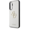 Guess Grained Big 4G Logo Small Classic Logo - Etui do Samsung Galaxy A56 5G (beżowy)