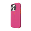 Speck CandyShell Pro - pouzdro pro iPhone 14 Pro s povrchovou úpravou MICROBAN (Digital Pink / Energy Red)