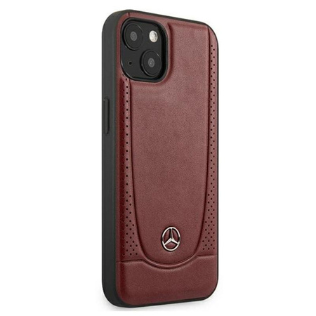 Mercedes Leather Urban Line - iPhone 13 Case (red)