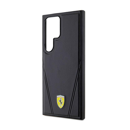 Ferrari Hot Stamp V Lines MagSafe - Samsung Galaxy S24 Ultra case (black)