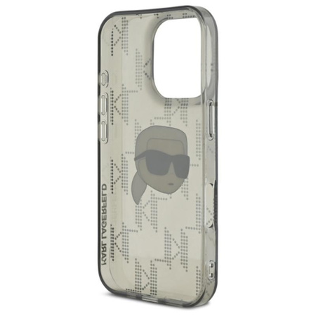 Karl Lagerfeld IML Karl Head Electroplated - Case for iPhone 16 Pro (black)