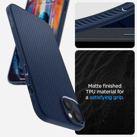 Spigen Liquid Air - pouzdro pro iPhone 14 (námořnická modrá)