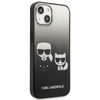 Karl Lagerfeld Gradient Ikonik Karl & Choupette - iPhone 13 mini case (black)