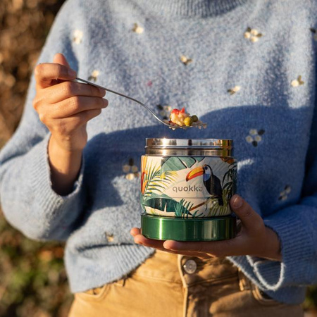 Quokka Whim Food Jar - Termikus uzsonnás doboz / termosz 360 ml (Trópusi)