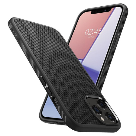 Spigen Liquid Air - Hülle fü rPhone 12 Pro / iPhone 12 (Schwarz)