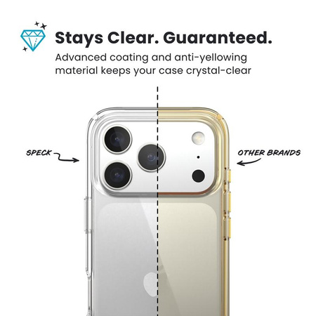 ETUI PANCERNE SPECK DO IPHONE 17 PRO MAX PRZEZROCZYSTE BEZBARWNE CASE