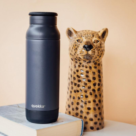 Quokka Pulse - 700ml-es cseppálló rozsdamentes acél termoszpalack (fekete)