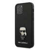 Karl Lagerfeld Saffiano with Pin Ikonik - pouzdro pro iPhone 12 / iPhone 12 Pro (černé)
