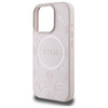 Guess Saffiano Peony Classic Logo MagSafe - Etui iPhone 16 Pro Max (różowy)