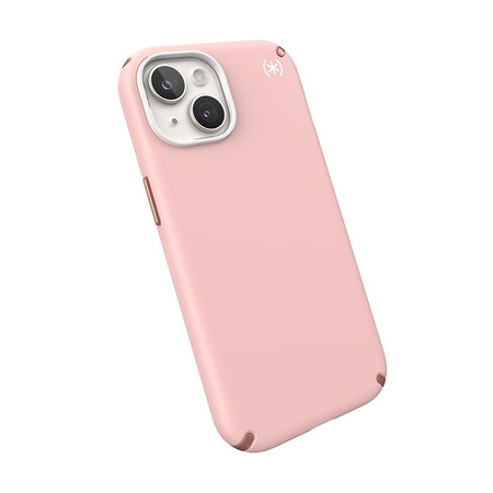 Speck Presidio2 Pro Magsafe - pouzdro pro iPhone 16e / iPhone 15 / iPhone 14 / iPhone 13 (Dahlia Pink / Rose Copper / White)