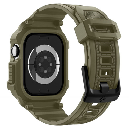 Spigen Rugged Armor Pro V2 – Apple Watch 10/11 46mm Case Strap (Vintage Khaki)