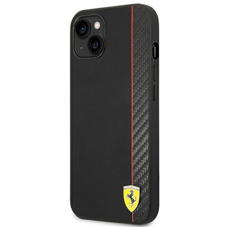 Ferrari Carbon - Hülle für iPhone 14 Plus (Schwarz)