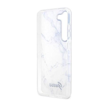 Guess Marble Kollektion - Hülle für Samsung Galaxy S23 (Weiß)