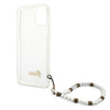 Guess White Pearl Strap - Pouzdro iPhone 12 Pro Max (Průhledné)