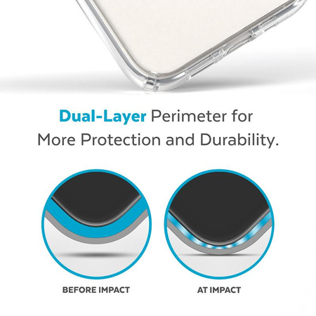 Speck Presidio Perfect-Clear + MagSafe - Case for iPhone 15 Plus / iPhone 14 Plus (Clear)