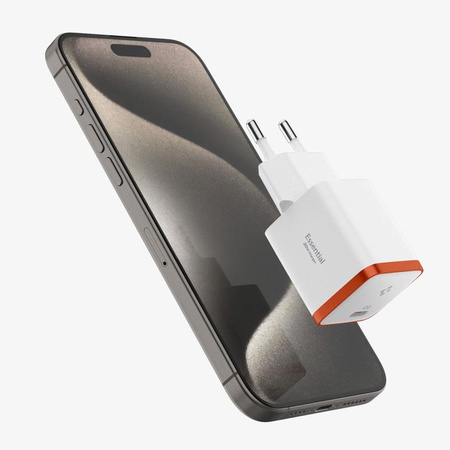 Spigen ArcStation Essential EE301EU - USB-C PD + QC3.0 30W síťová nabíječka (bílá)
