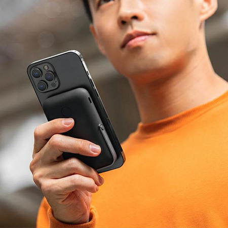 UNIQ Hoveo - Power Bank indukcyjny 5000mAh MagSafe 20W USB-C Power Delivery (czarny)