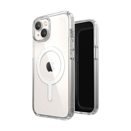 Speck Presidio Perfect-Clear + MagSafe - Hülle für iPhone 14 / iPhone 13 mit MICROBAN-Beschichtung (Klar)