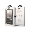 Karl Lagerfeld Gradient Ikonik Karl & Choupette - iPhone 14 Tasche (schwarz)
