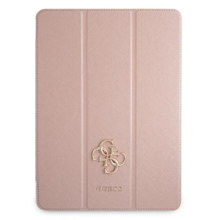 Guess Saffiano 4G Big Metal Logo - iPad Pro 12.9" Case 2021 (rose)