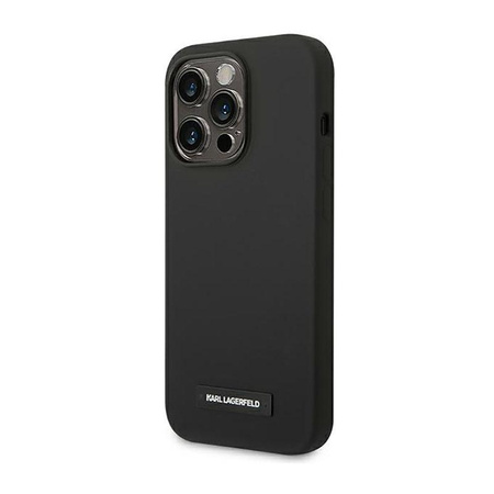 Karl Lagerfeld Silikonplakette Magsafe - iPhone 14 Pro Max Hülle (schwarz)