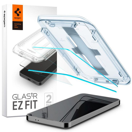 Spigen GLAS.TR EZ FIT 2-Pack - Edzett üveg Samsung Galaxy S25+ / S24+ készülékhez (2 db)