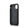 DKNY Liquid Silicone White Printed Logo MagSafe - iPhone 11 Case (black)
