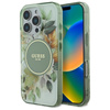 Guess IML Blume & Tonal Kreis MagSafe - iPhone 16 Pro Max Fall (grün)